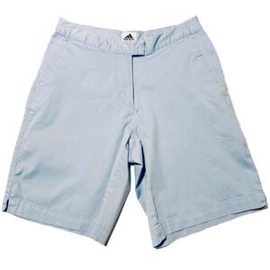 Adidas Light Blue Chino Bermuda Shorts Women Size 6